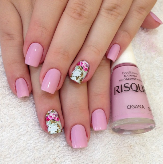 Nails Decorated with Flowers – 65 Perfect Ideas+ DIY A MUST!