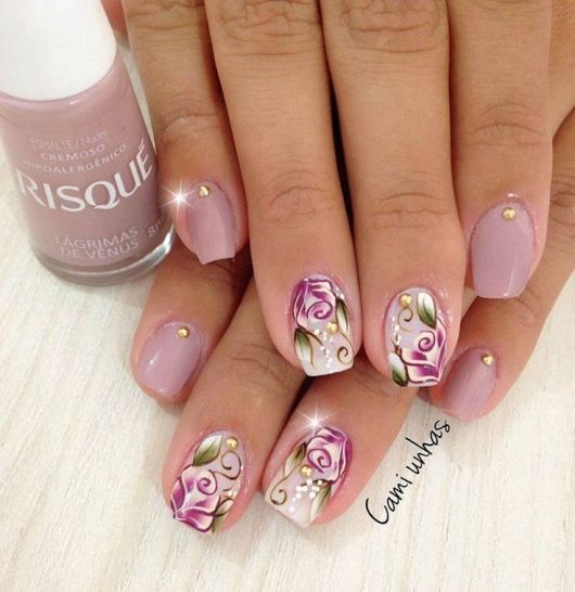 Nails Decorated with Flowers – 65 Perfect Ideas+ DIY A MUST!