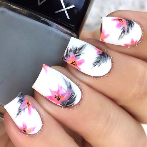 Nails Decorated with Flowers – 65 Perfect Ideas+ DIY A MUST!