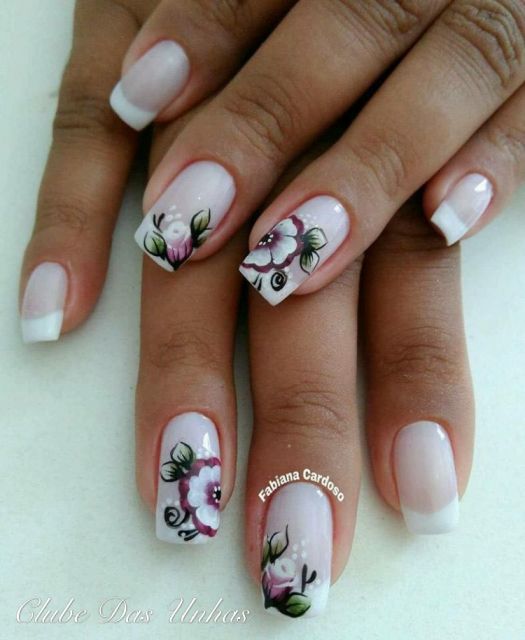 Nails Decorated with Flowers – 65 Perfect Ideas+ DIY A MUST!