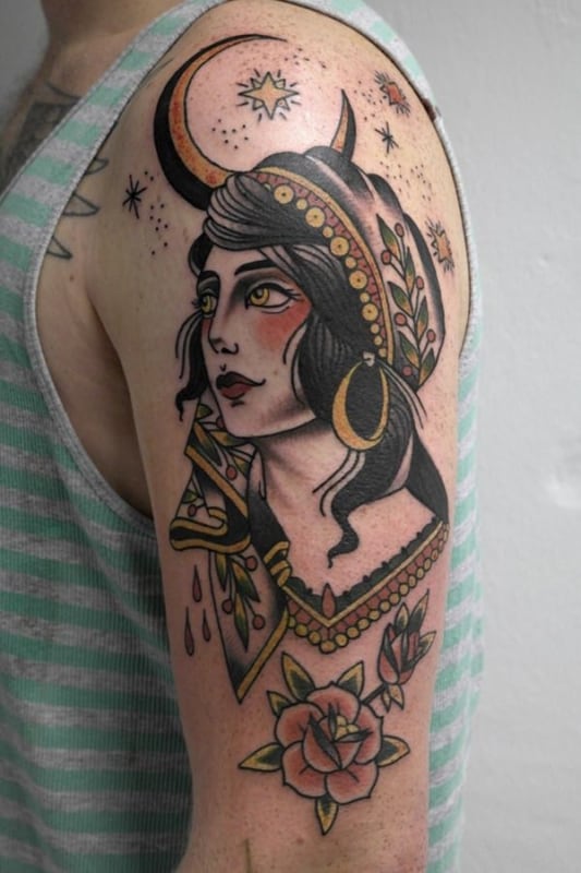 +45 ideas of【GYPSY TATTOO】ᐅ What does it mean?