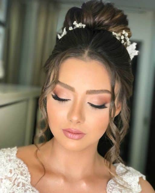 Simple wedding makeup – 59 beautiful and easy options!