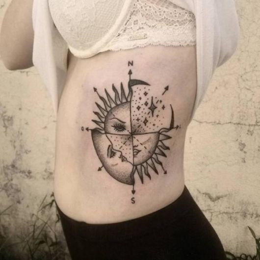 Sun Tattoo – 70 Wonderful Ideas for you to be enchanted!