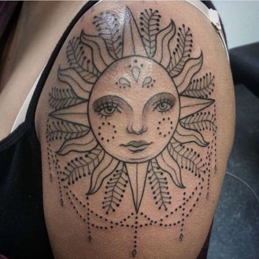 Sun Tattoo – 70 Wonderful Ideas for you to be enchanted!