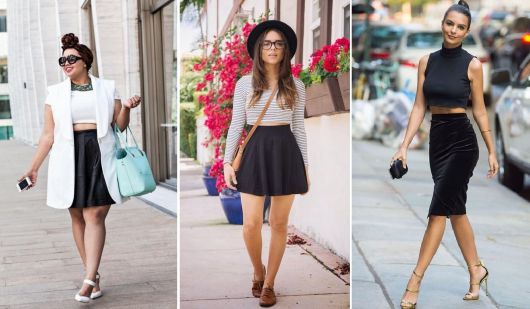 SKIRT WITH CROPPED: tips for wearing and very beautiful looks!