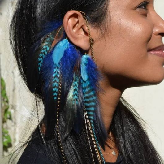 Feather Earrings: Meanings, various tips and more than 40 models