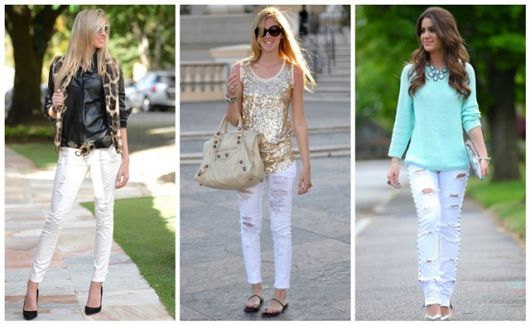 Looks with White Pants: 133 incredible ideas to follow this trend