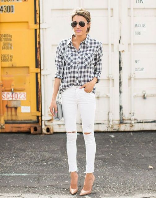 Looks with White Pants: 133 incredible ideas to follow this trend
