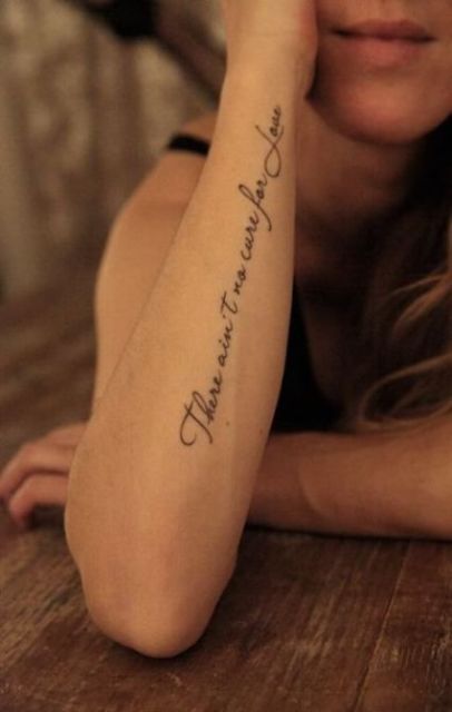 Phrases for Female Tattoos – 51 Passionate Tattoos and Fonts!
