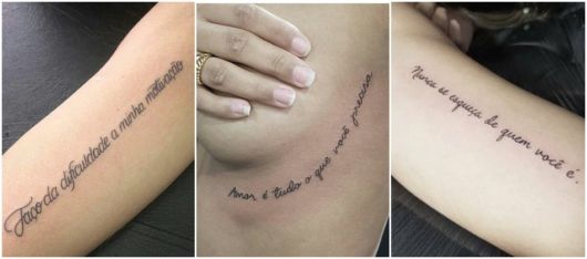 Phrases pour les tatouages ​​​​féminins - 51 tatouages ​​​​et polices passionnés!