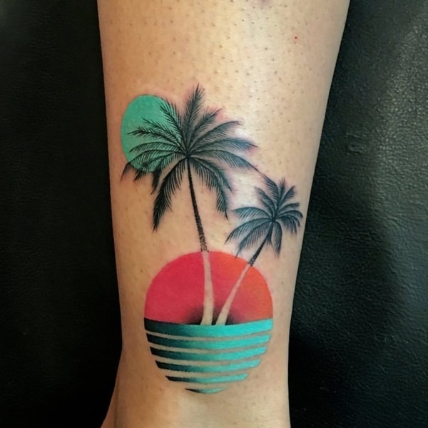 +45【TATUAJE DE ÁRBOL DE COCO】¡ideas para inspirarte!