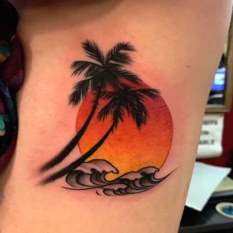 +45【TATUAJE DE ÁRBOL DE COCO】¡ideas para inspirarte!