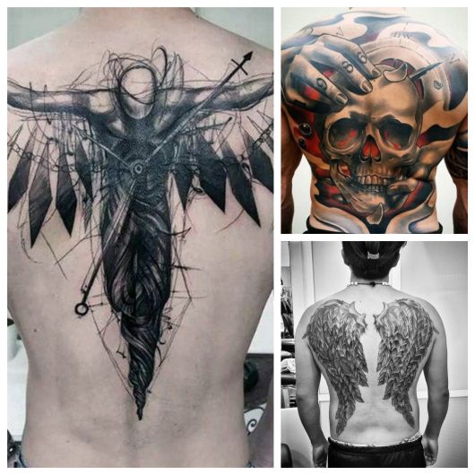 Tatuaggio posteriore maschile - 90 idee geniali per trarre ispirazione!