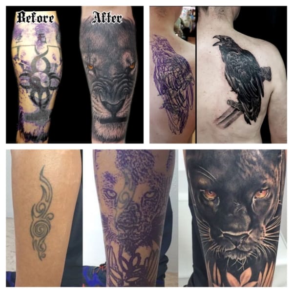 Cover-up de tatuaje ➞ Todo sobre + 80 cover-ups INCREÍBLES!