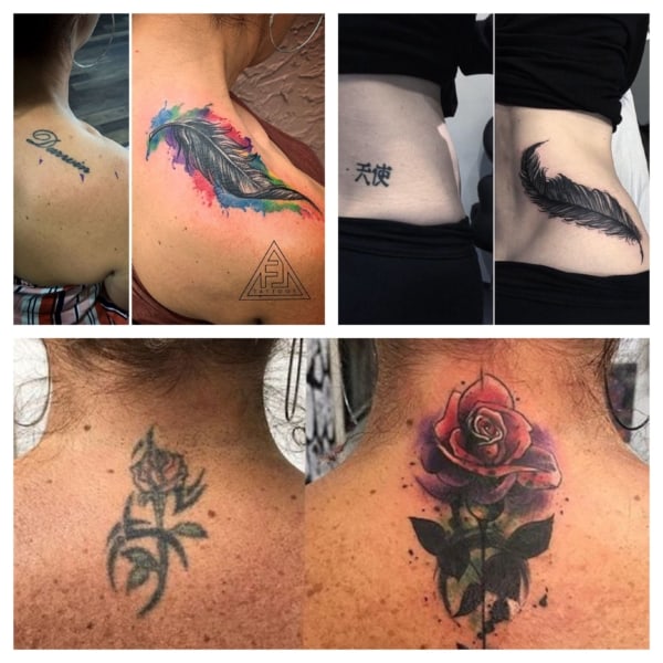 Cover-up de tatuaje ➞ Todo sobre + 80 cover-ups INCREÍBLES!