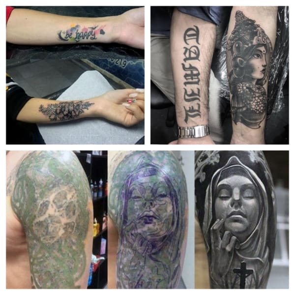 Cover-up de tatuaje ➞ Todo sobre + 80 cover-ups INCREÍBLES!