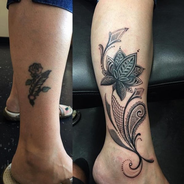 Cover-up de tatuaje ➞ Todo sobre + 80 cover-ups INCREÍBLES!