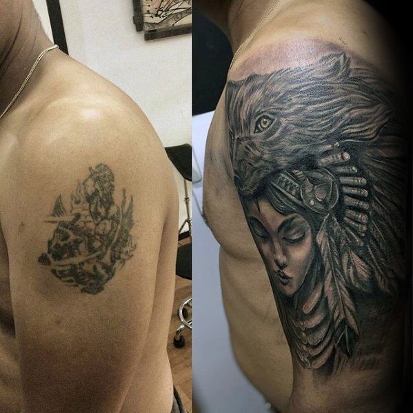 Cover-up de tatuaje ➞ Todo sobre + 80 cover-ups INCREÍBLES!