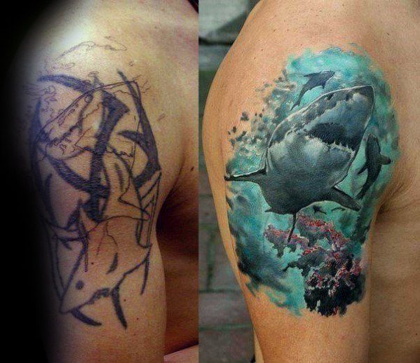 Cover-up de tatuaje ➞ Todo sobre + 80 cover-ups INCREÍBLES!