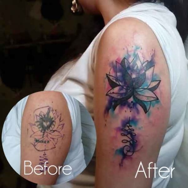 Cover-up de tatuaje ➞ Todo sobre + 80 cover-ups INCREÍBLES!