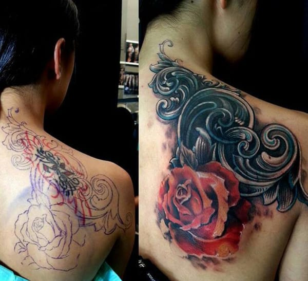 Cover-up de tatuaje ➞ Todo sobre + 80 cover-ups INCREÍBLES!