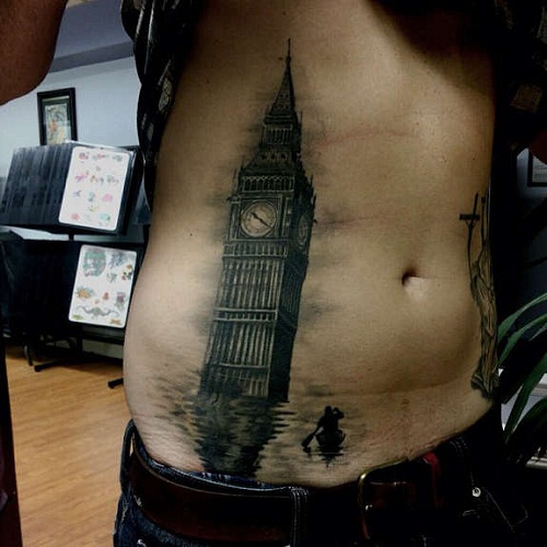 Men's belly tattoo: 20 amazing ideas to get inspired