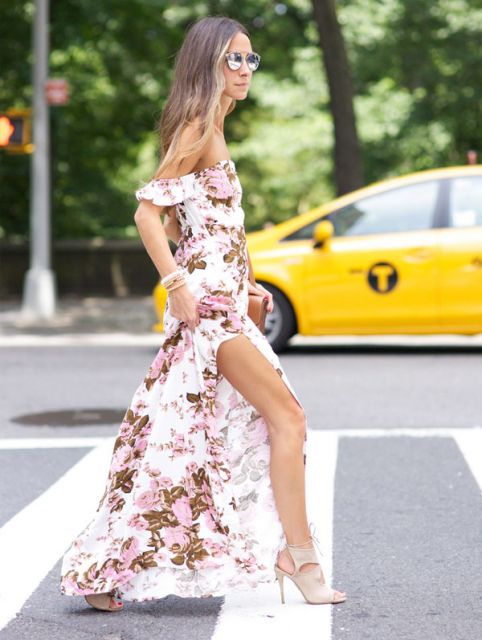 Long dress with slit: 70 models to wear!