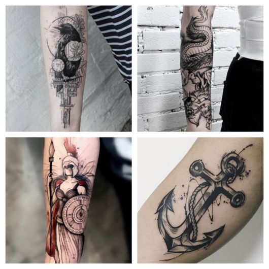 Men's Forearm Tattoo - More than 90 animal inspirations!