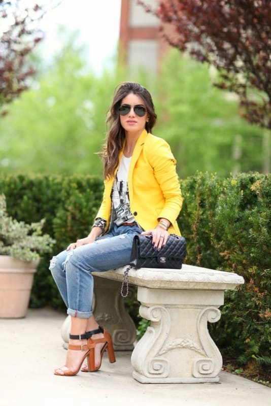 Yellow Blazer: +40 Cute Models and How to Wear Cor!