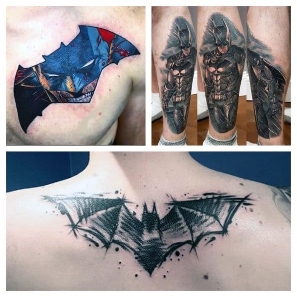 BATMAN Tattoo: +50 ideas for bat fans!