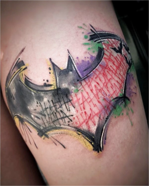 Tatuaje de BATMAN: ¡+50 ideas para fanáticos de los murciélagos!