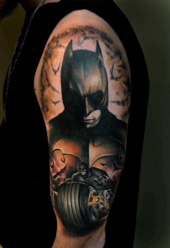 Tatuaje de BATMAN: ¡+50 ideas para fanáticos de los murciélagos!