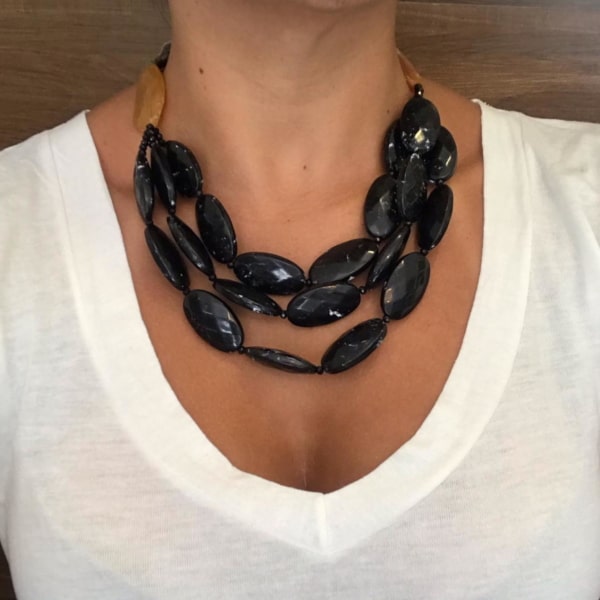 Collar de cuentas: ¡30 modelos increíbles para componer los looks!