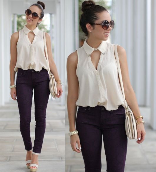 Looks avec des blouses basiques – Apprenez à composer vos looks avec style !