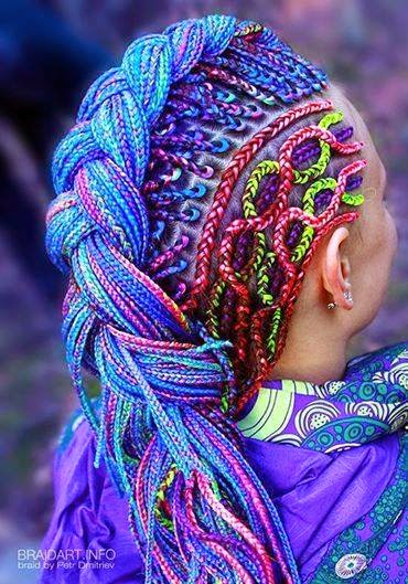 Trenzas de colores: ¡30 inspiraciones apasionadas y llenas de armonía!