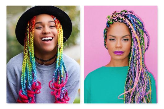 Trenzas de colores: ¡30 inspiraciones apasionadas y llenas de armonía!