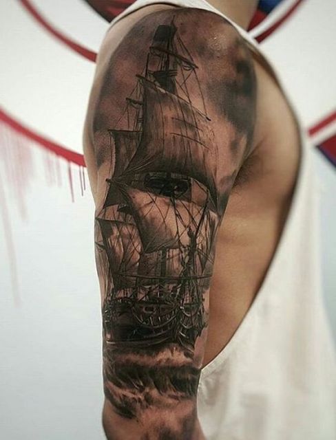 Boat and Ship Tattoo: Meaning & 20 Incredible Ideas to Get Inspired