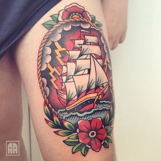Boat and Ship Tattoo: Meaning & 20 Incredible Ideas to Get Inspired