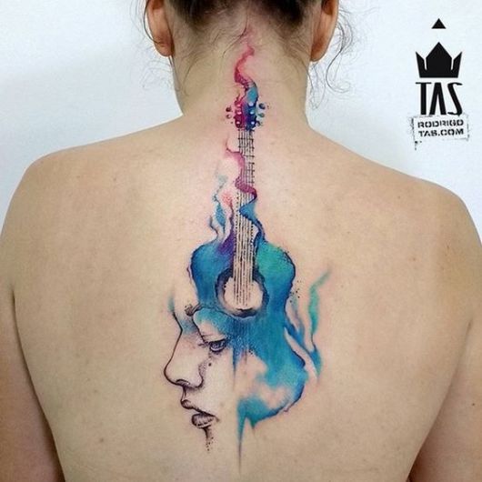 Guitar Tattoo – Meaning and Incredible Models to Inspire
