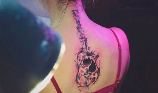 Guitar Tattoo – Meaning and Incredible Models to Inspire