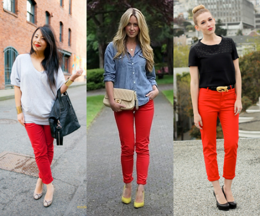 Women's red pants: how to wear them and more than 100 styles and looks