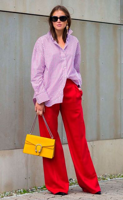 Pantalons rouges pour femmes : comment les porter et plus de 100 styles et looks