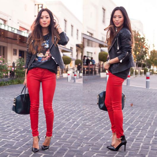 Pantalons rouges pour femmes : comment les porter et plus de 100 styles et looks