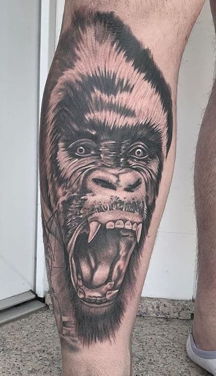 +30 INCREDIBILI tatuaggi di gorilla + Cosa significa il tatuaggio?