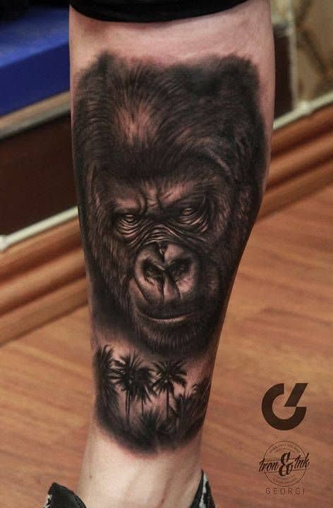 +30 INCREDIBILI tatuaggi di gorilla + Cosa significa il tatuaggio?
