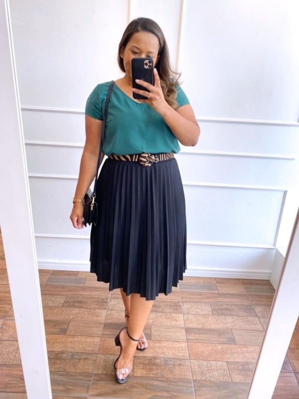 Plus Size Pleated Skirt: +41 Sensational Models and Looks!