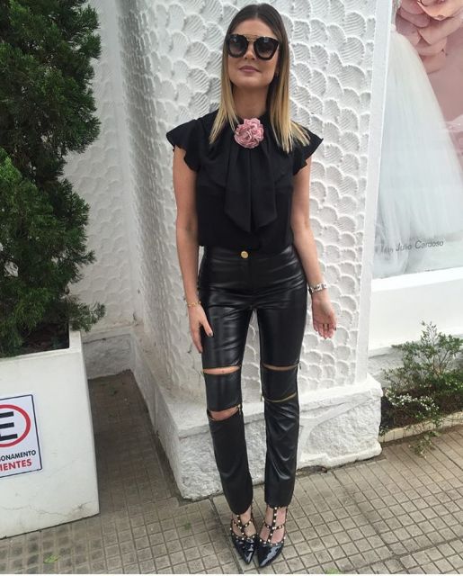 78 amazing looks with leather pants: wear and abuse this trend!