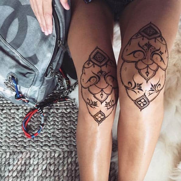 Más de 50 ideas de 【TATUAJE DE RODILLA】 ➞ ¡Tatuajes increíbles!