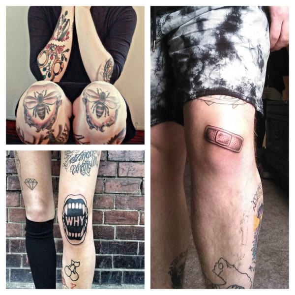 Más de 50 ideas de 【TATUAJE DE RODILLA】 ➞ ¡Tatuajes increíbles!