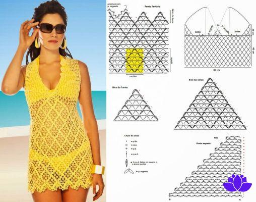 Cache-maillots de plage au crochet : 73 mannequins et recettes !